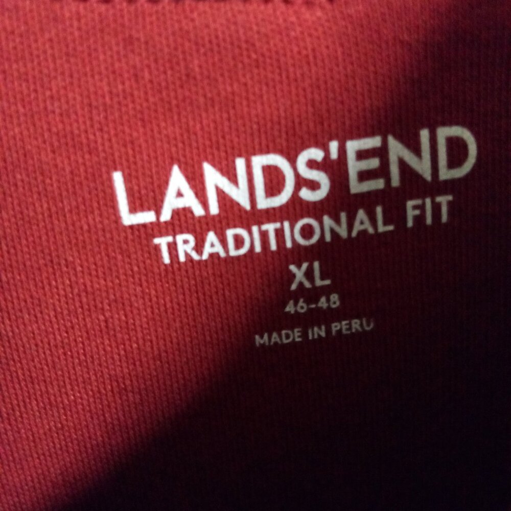 Land's End long sleeve XL polo shirt